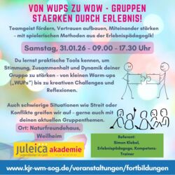 Von WUPs zu WOW – Gruppen stärken durch Erlebnis